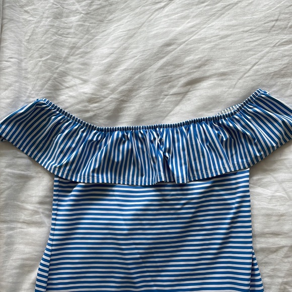 Tuckernuck ruffle off the shoulder dress, L - Picture 2 of 4